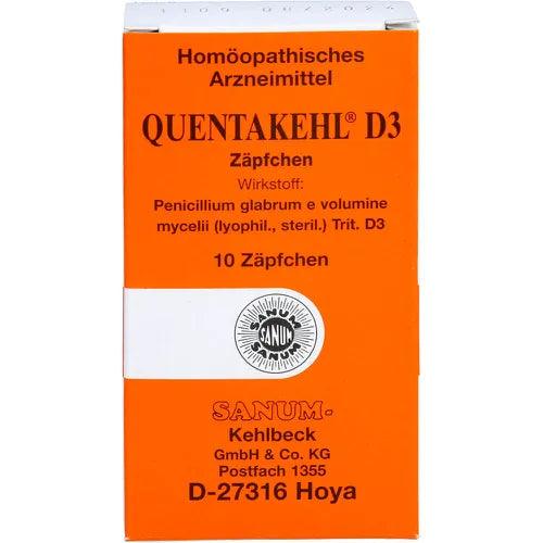 Penicillium, pneumonia, strep throat, meningitis, syphilis, gonorrhea, QUENTAKEHL D 3 suppositories UK