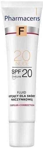 Pharmaceris F Capilar Corretion fluid SPF20 covering for vascular skin nude 20 - 30ml UK