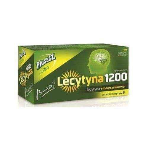 Plusssz Active Lecithin 1200 x 30 capsules, lecithin benefits UK