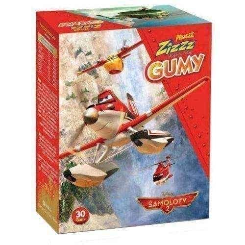 Plusssz ZIZZZ Aircraft chewing gum soluble x 30 pieces UK