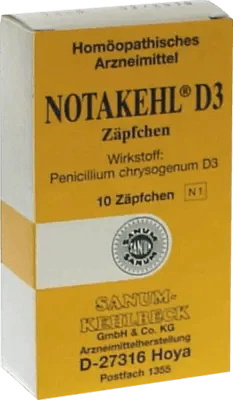 Pneumonia, scarlet fever, rheumatic fever, chorea, NOTAKEHL D 3 suppositories UK