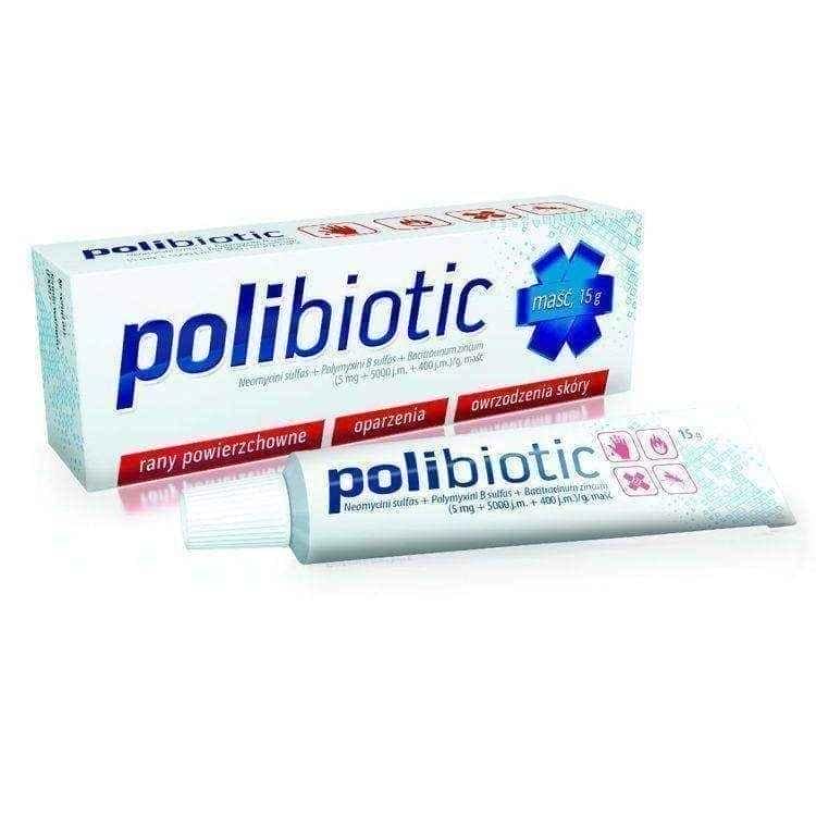 POLIBIOTIC ointment 15g peptic ulcer symptoms, bleeding ulcer UK