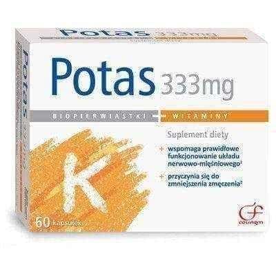 POTASSIUM 333mg x 60 capsules UK