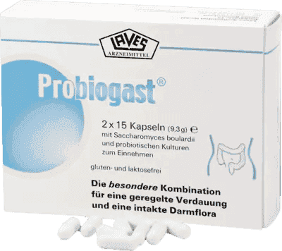 PROBIOGAST, Saccharomyces boulardii, Lactobacillus acidophilus, Bifidobacterium UK