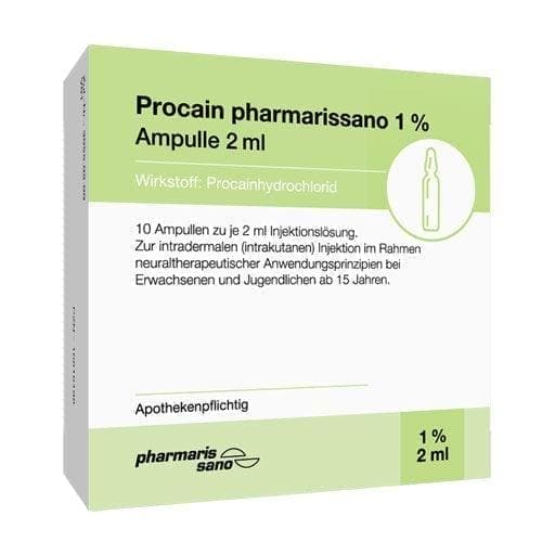 PROCAINE, local anesthetic 1% ampoules – ELIVERA UK