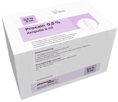 PROCAINE pharmarissano 0.5% inj. solution ampoules 2 ml UK