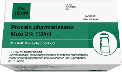 PROCAINE pharmarissano 2% Maxi Inj. UK