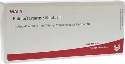 PULMO, TARTARUS stibiatus II ampoules UK