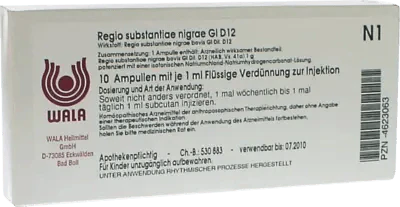 REGIO substantiae nigrae GL D 12 ampoules UK