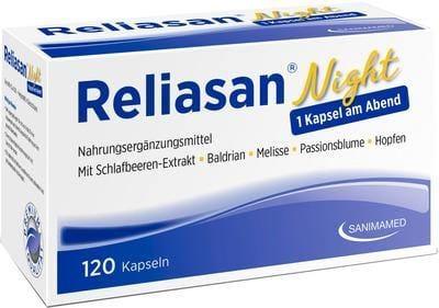 RELIASAN Night Ashwagandha, valerian, passion UK