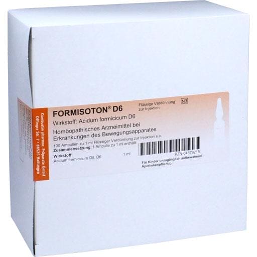 Rheumatism, Rheumatic joint treatment, FORMISOTON D 6 ampoules UK