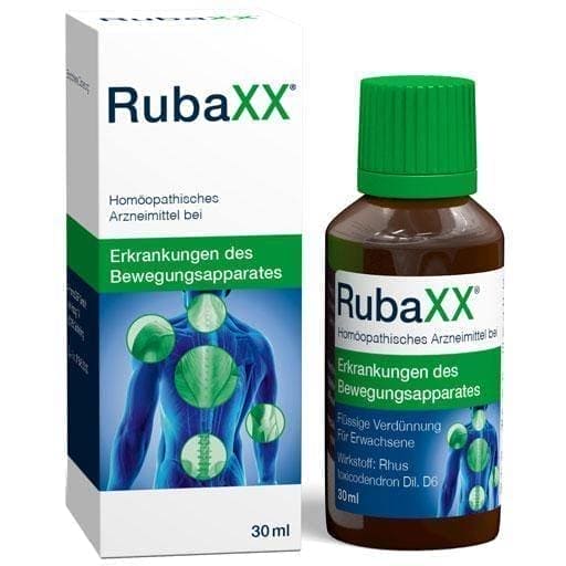 RUBAXX treatment of rheumatic pain, periosteum, overexertion UK