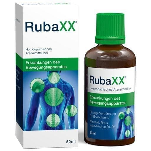 RUBAXX treatment of rheumatic pain, periosteum, overexertion UK