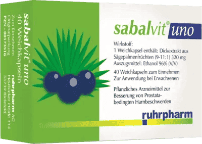 Saw palmetto, SABALVIT Uno capsules UK