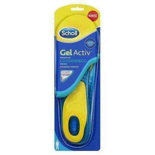 SCHOLL GelActiv Men insoles for everyday shoes size 8-13 x 2 pieces UK