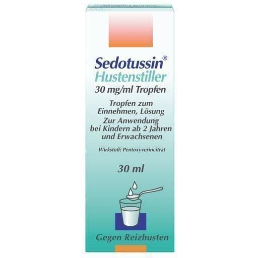SEDOTUSSIN Cough suppressant drops 30 ml UK