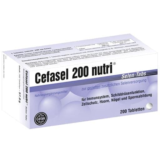 Selenium, CEFASEL 200 nutri selenium UK