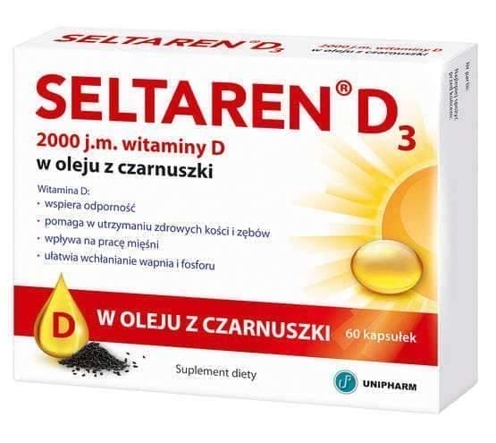 Seltaren D3 x 60 capsules UK