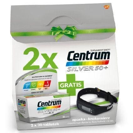 Set of 2 x Centrum Silver 50+ + FREE pedometer UK