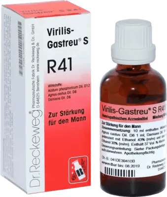 Sexual weakness for men, potency, lack of erection, VIRILIS-Gatreu S R41 mixture UK