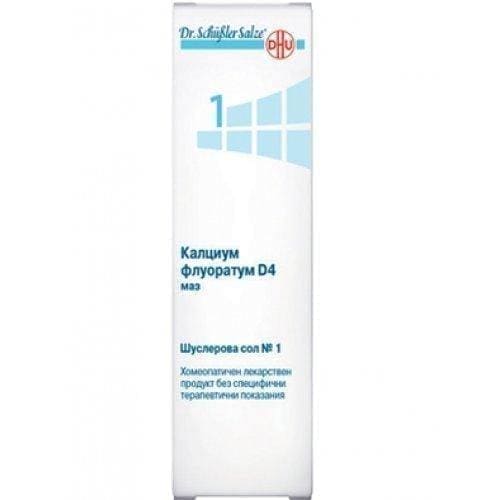 SHUSLEROVA SAL 1 MAZ Calcium fluoratum D4 50gr./Calcium fluoratum D4 UK