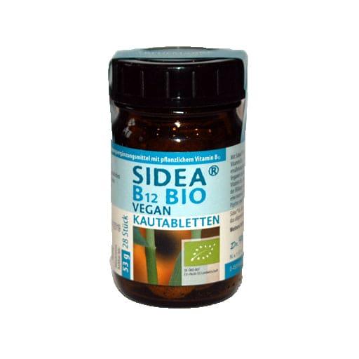 SIDEA Vitamin B12 organic vegan chewable tablets UK