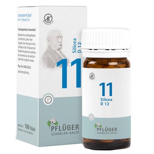 Silicic acid salt of the skin, hair, connective tissue, BIOCHEMIE Pfluger 11 UK