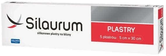 Silicone scar sheets patches, silicone gel scar patches, Silaurum 5 cm x 30 cm UK