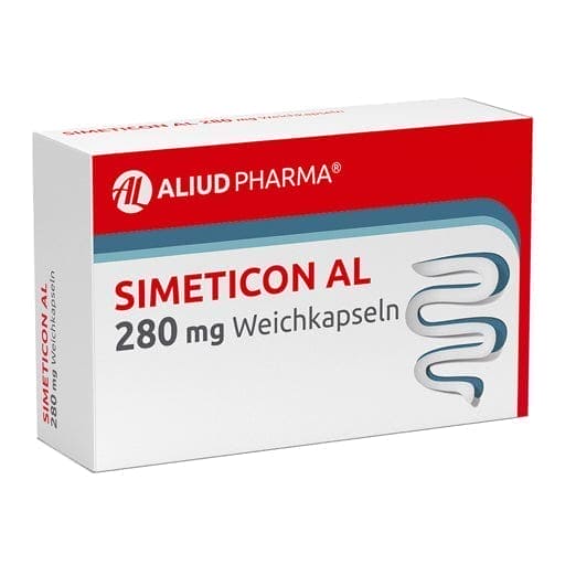 SIMETICONE AL 280 mg flatulence soft capsules UK