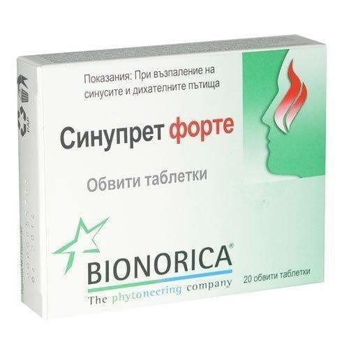 SINUPRET FORTE 20 tablets, SINUPRET FORTE UK