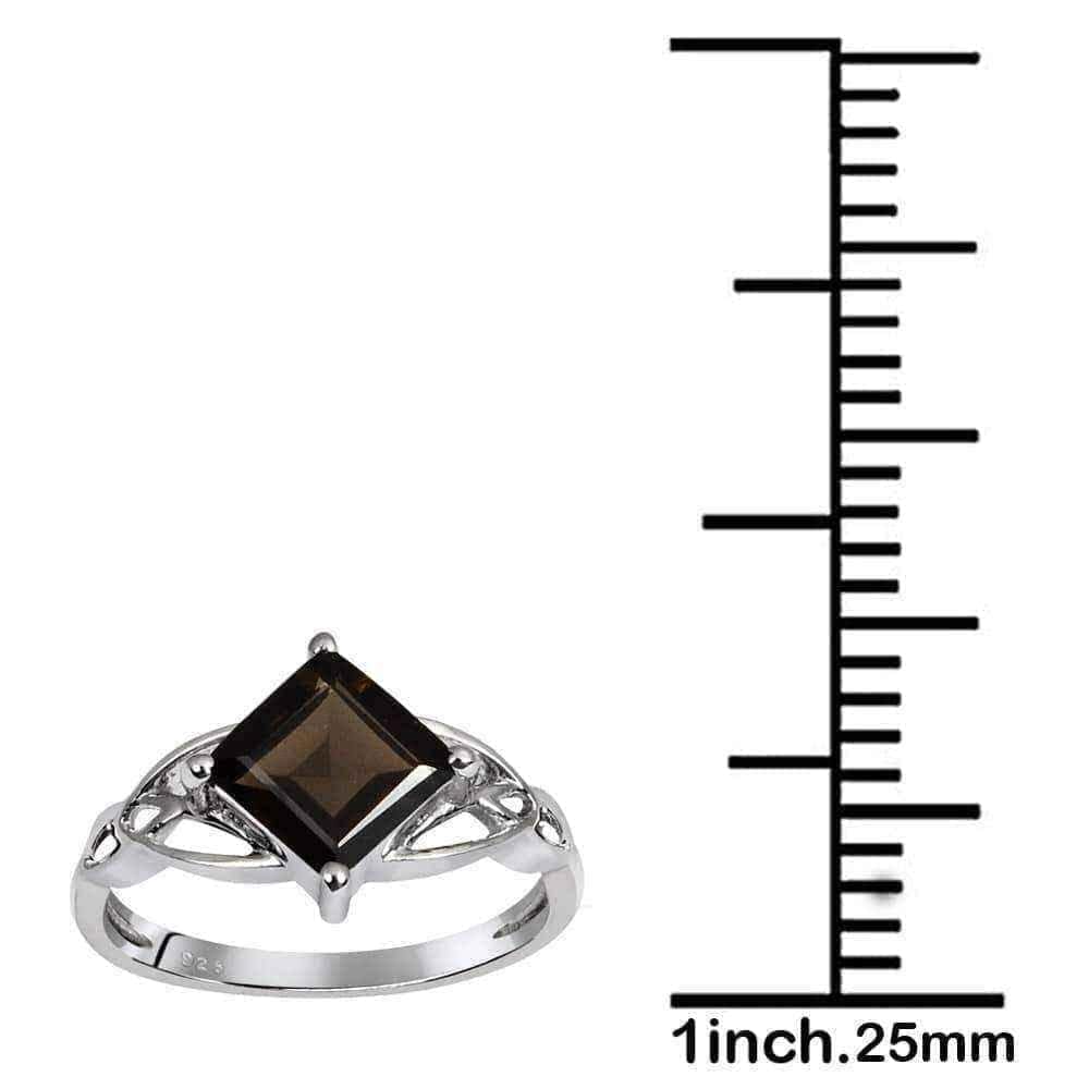 Smoky quartz engagement ring UK