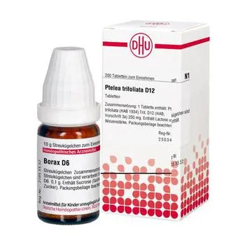sodium tetraborate BORAX D 6 globules 10 g - 2