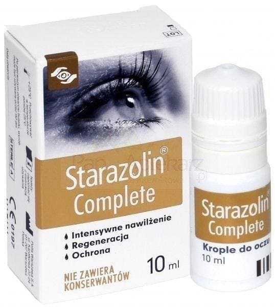 Starazolin Complete eye drops, Sodium hyaluronate, dexopantenol UK