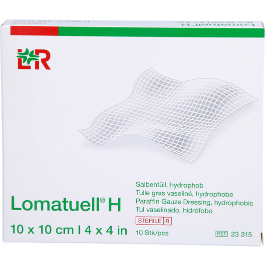 LOMATUELL H ointment tulle 10x10 cm sterile