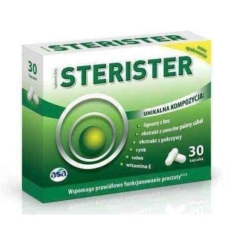 STERISTER x 30 capsules, frequent urination at night UK