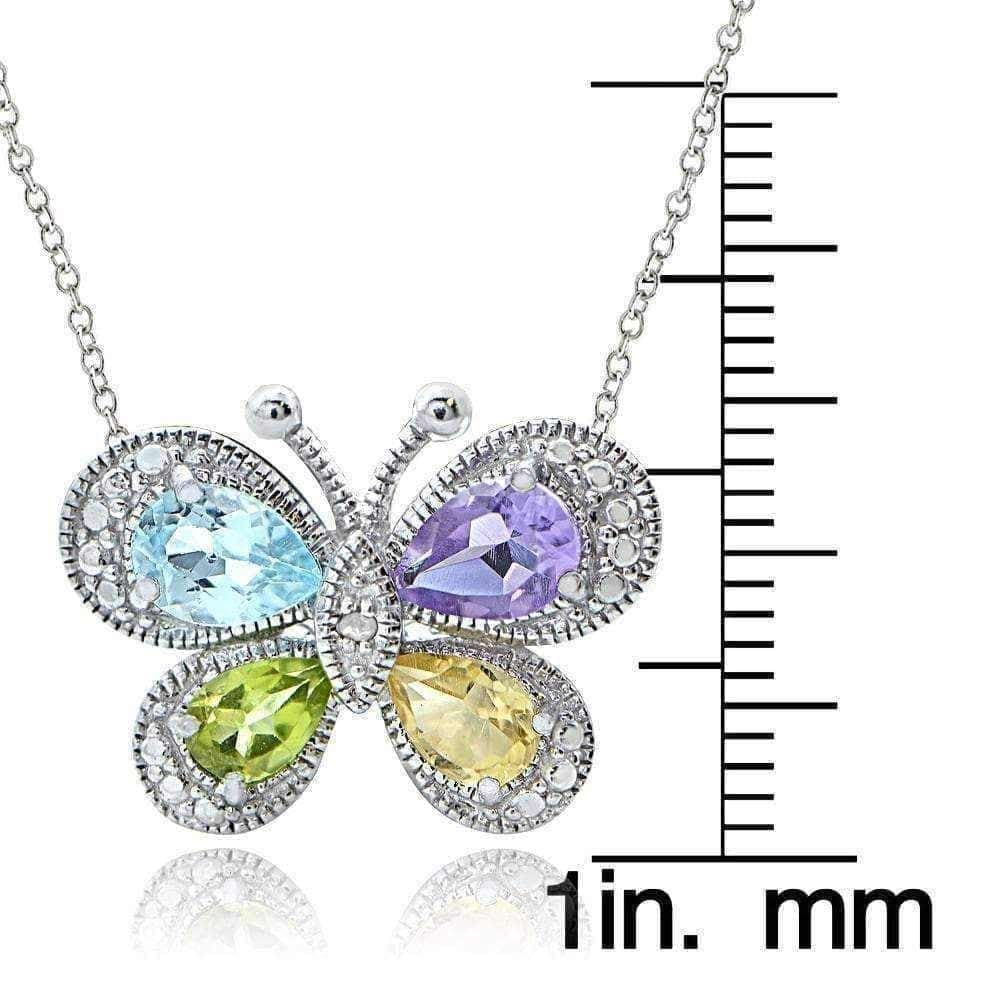 Sterling Silver Butterfly Necklace UK