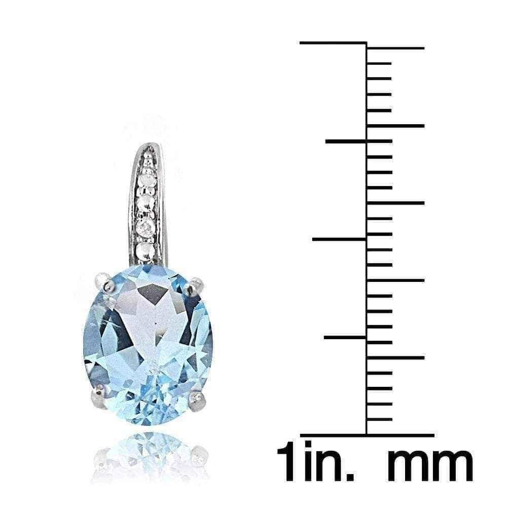 Sterling silver diamond earrings UK