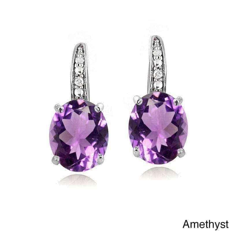 Sterling silver diamond earrings UK