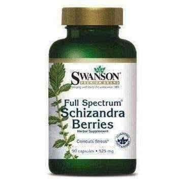 SWANSON Schizandra (Schizandra chinensis) 525mg x 90 capsules UK
