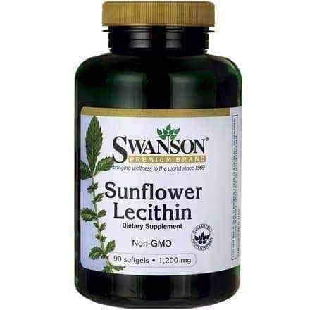 SWANSON Sunflower Lecithin 1200mg x 90 Capsules, lecithin supplement UK