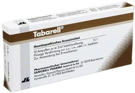 Tabarell ampoules 10X2 ml Robinia pseudoacacia, Nicotiana tabacum, Lobelia inflata UK