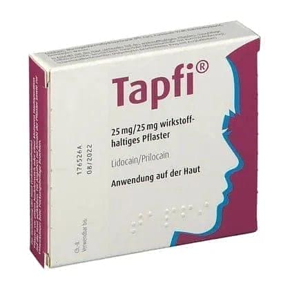 TAPFI, lidocaine, prilocaine, medicated plaster UK