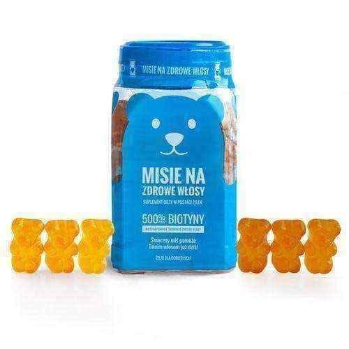 Teddy bears for healthy hair Noble Health jelly beans x 60 pieces UK