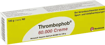 THROMBOPHOB cream 60,000 superficial phlebitis UK