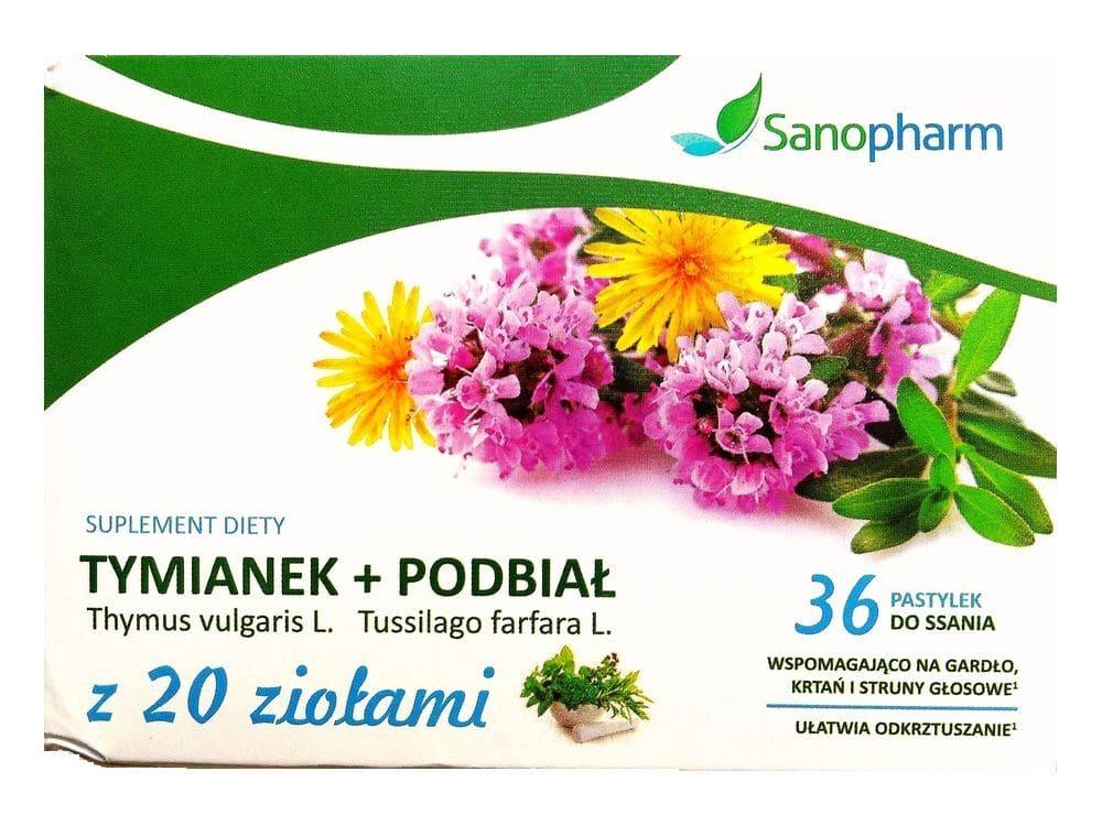 Thyme + Coltsfoot with 20 herbs 36 lozenges UK