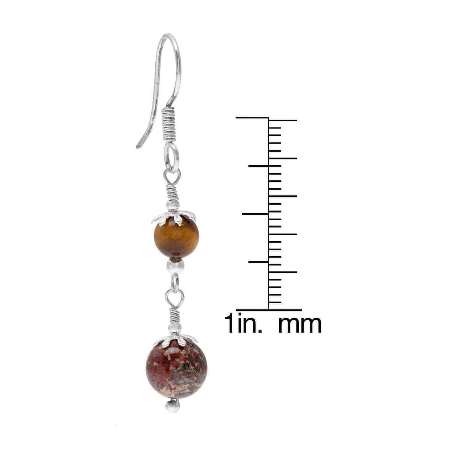 Tiger eye earrings | Jasper UK