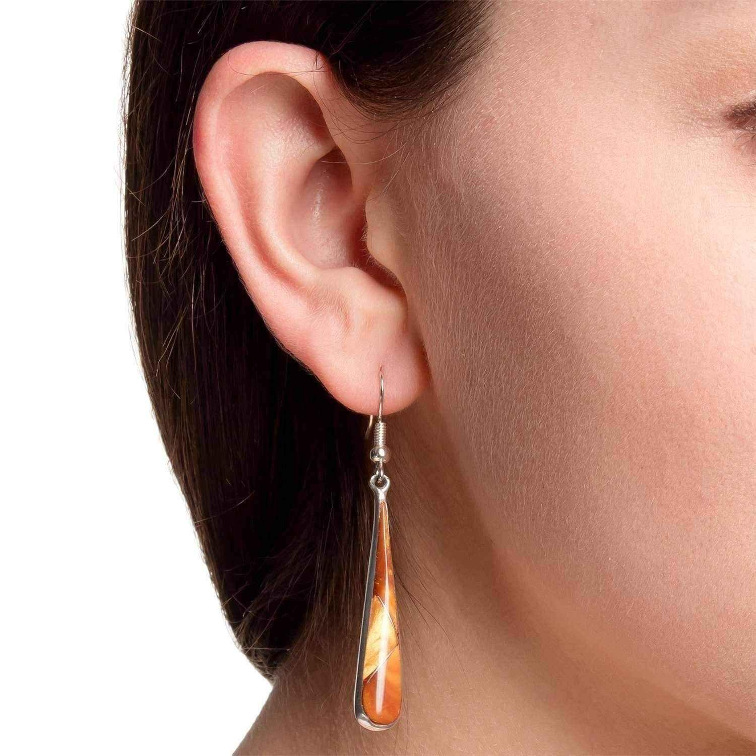 Tiger eye earrings | Teardrop UK