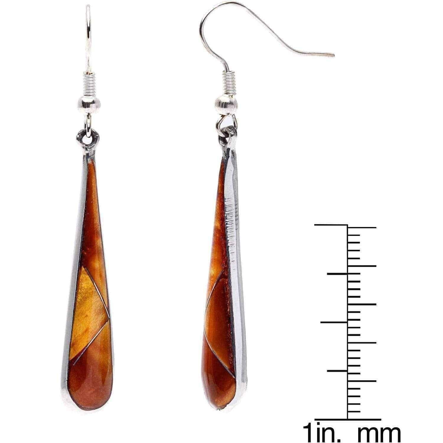 Tiger eye earrings | Teardrop UK
