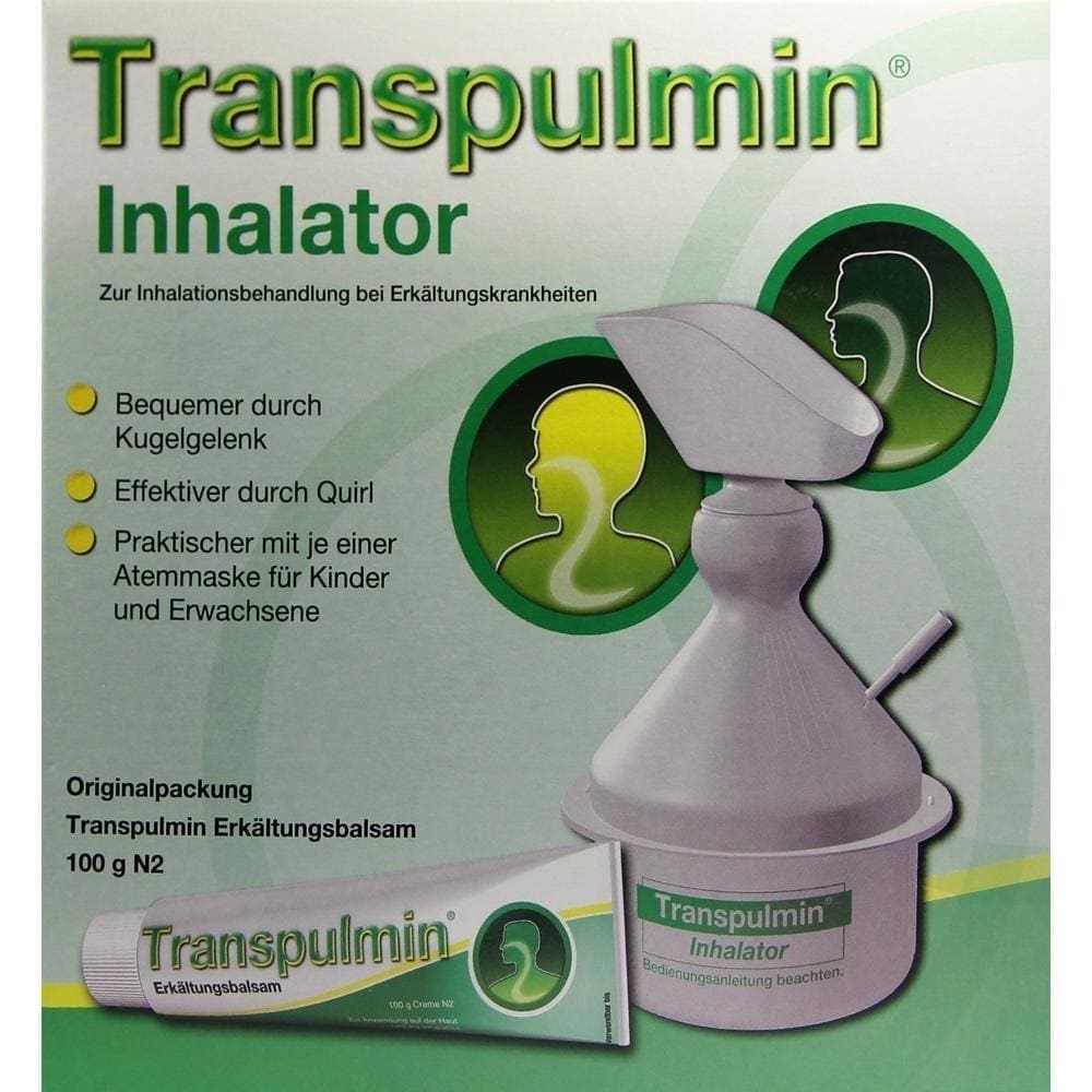 TRANSPULMIN cold balm + inhaler, cineole, menthol, camphor UK