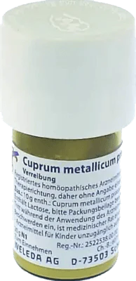 Treatment of convulsions and epilepsy, CUPRUM METALLICUM praep.D 12 Trituration UK